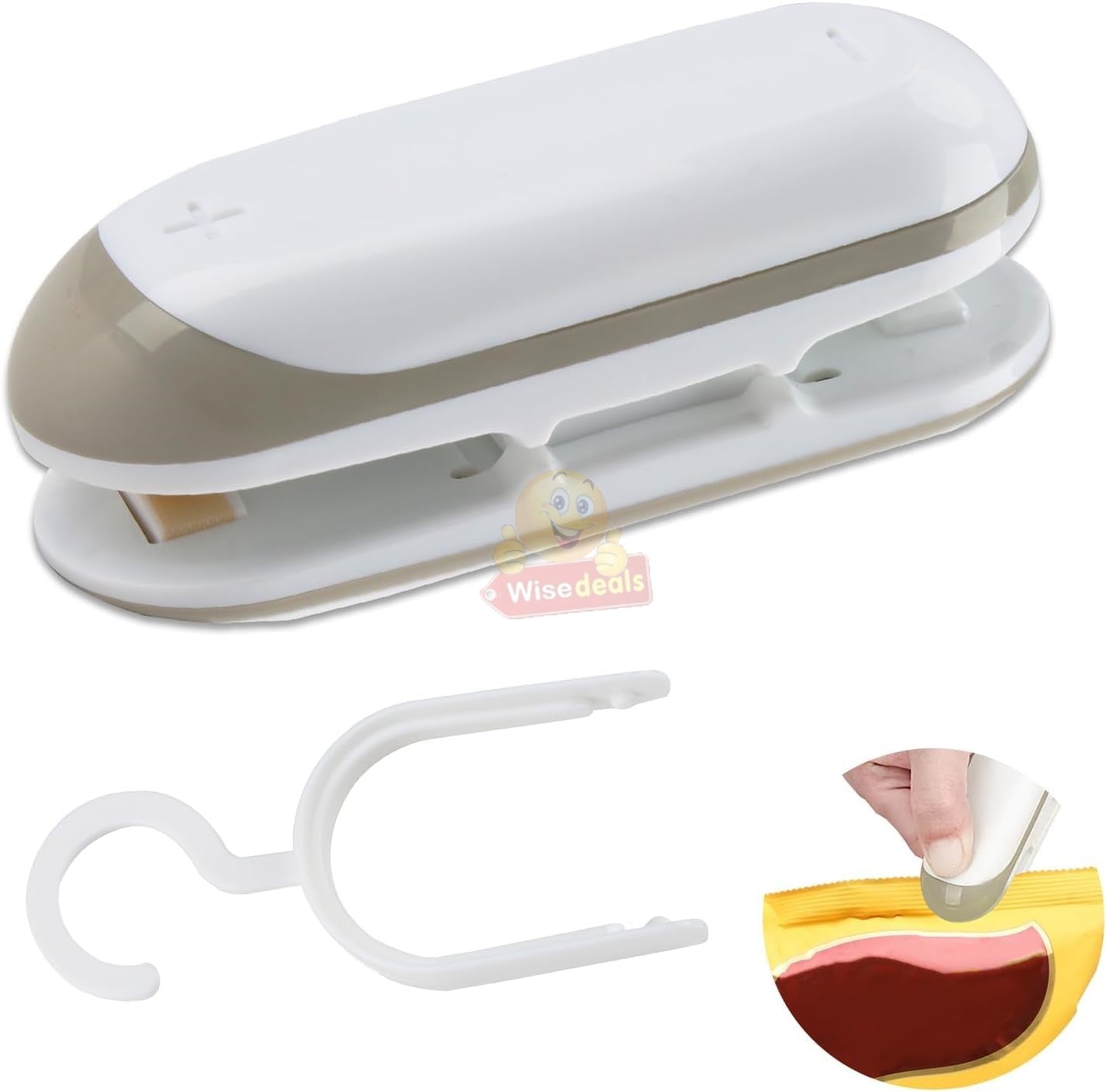 Portable Battery Operated 2 In 1 Mini Bag Heat Sealer and Cutter