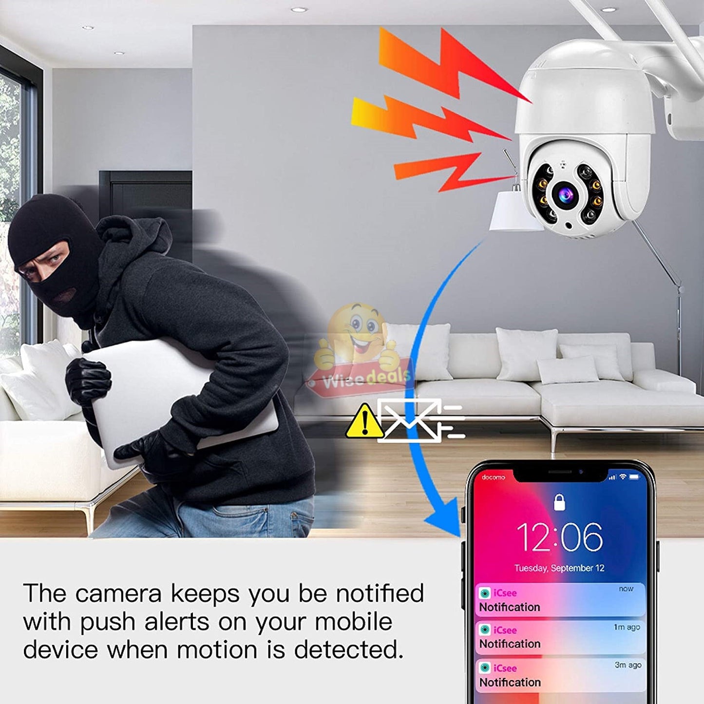 Waterproof Outdoor WIFI IP Camera with V380 PRO App