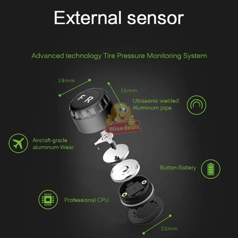 SOLAR and USB Charging Tyre Pressure Monitoring System