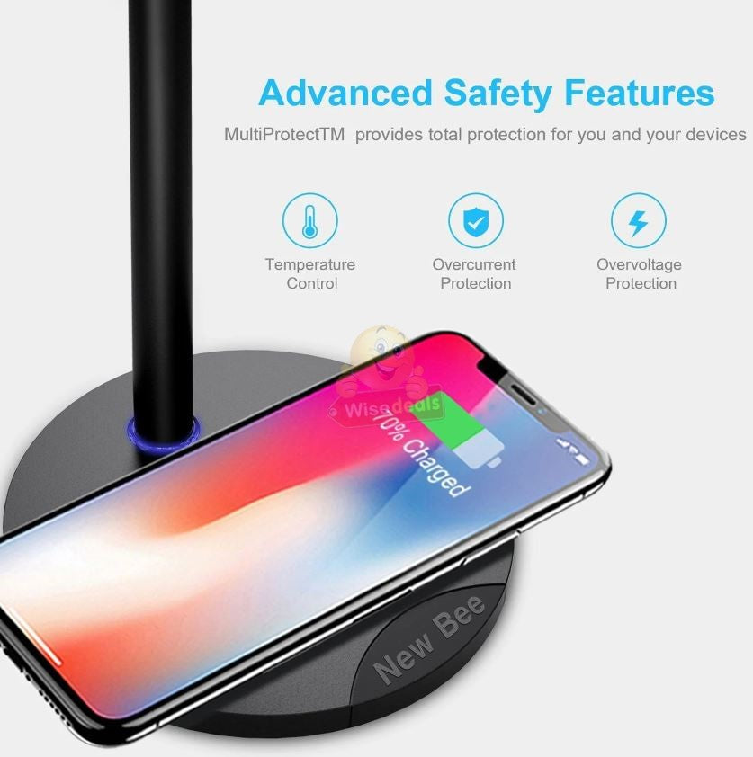 New Bee Fast Wireless Charging Headphone Stand