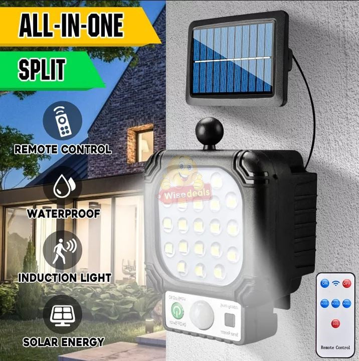 Solar Sensor Wall Light with extension and Panel