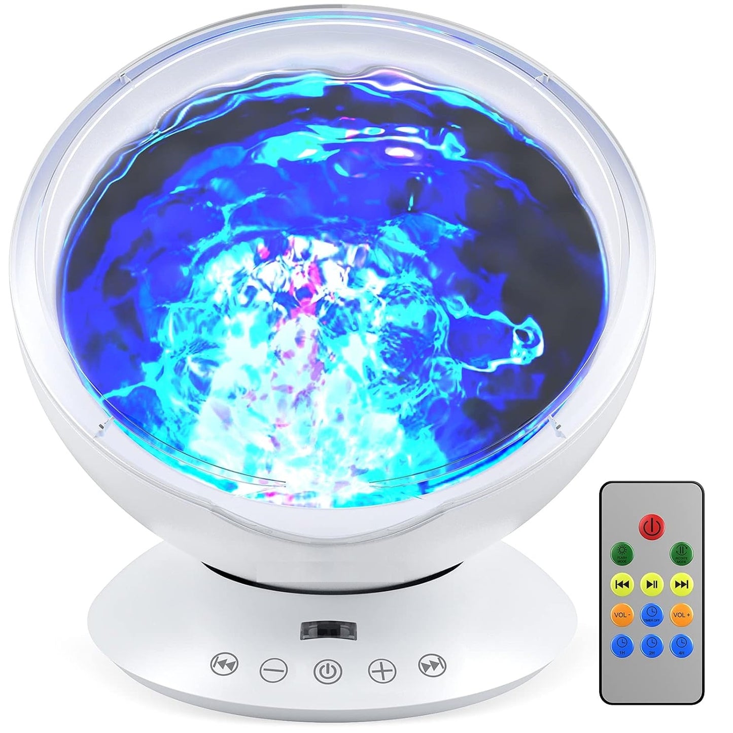 Multi-Colour Ocean Wave Projector Light with Built-in Music Player