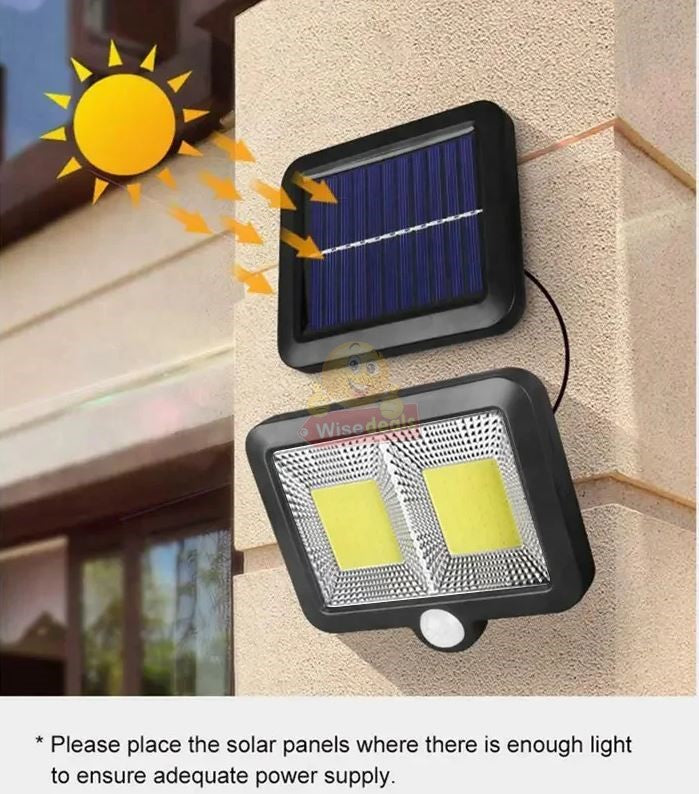Solar Split COB LED Solar Motion Sensor Light with Solar Panel