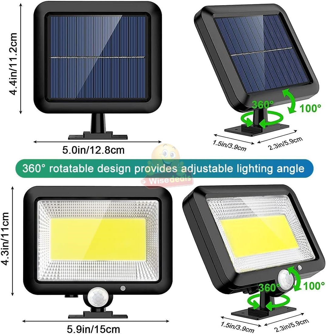 Solar Powered Sensor COB Flood Light