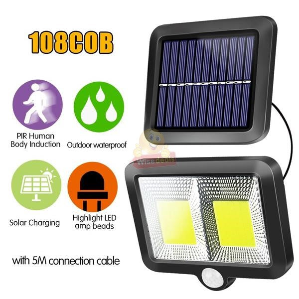 Solar Split COB Solar Motion Sensor Light with Solar Panel
