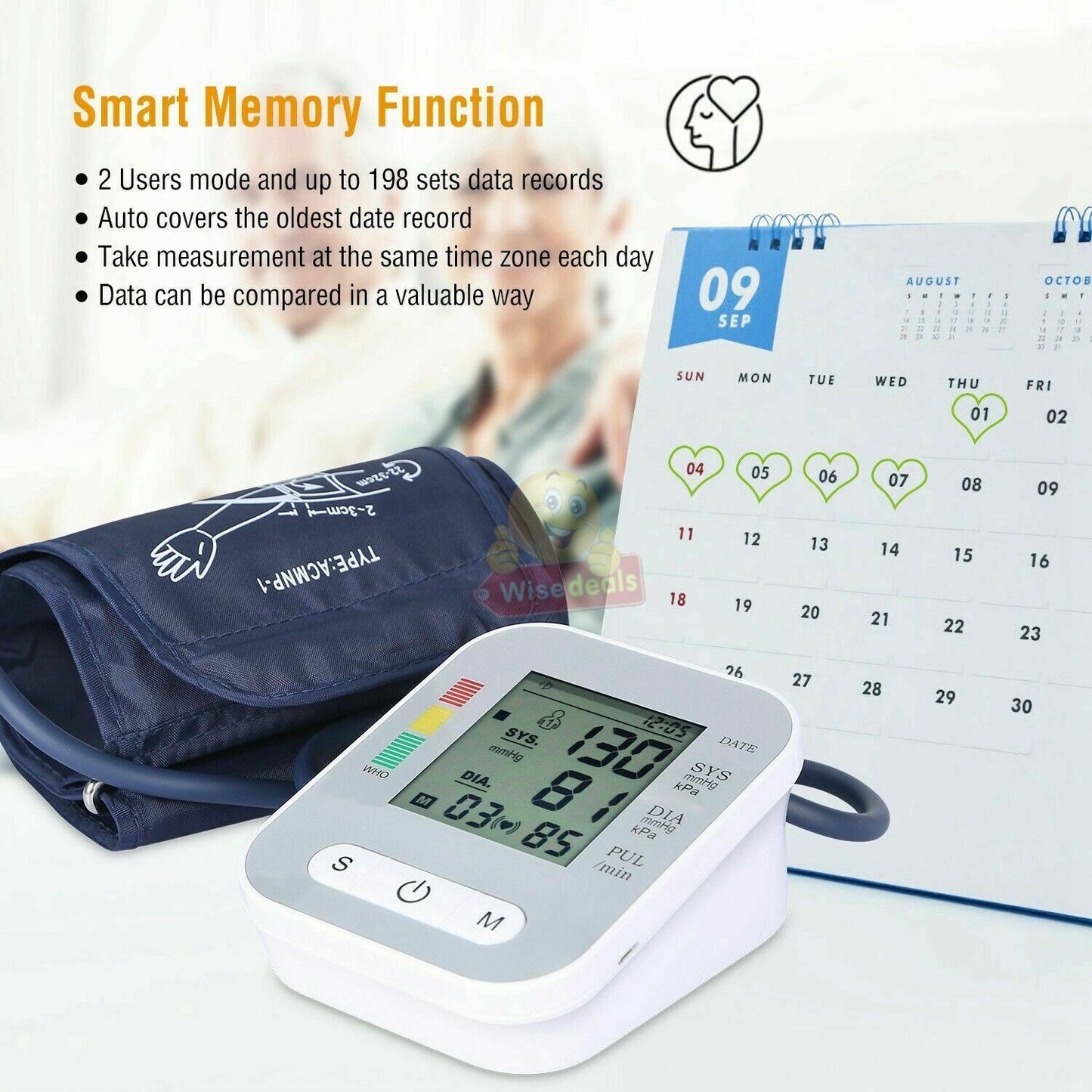 Blood Pressure and Heart Rate Monitor