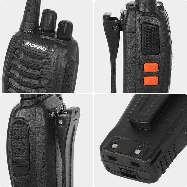 2 X Handheld Walkie Talkie Hand Radio Set with 16 Channels – 3-5 km talking range
