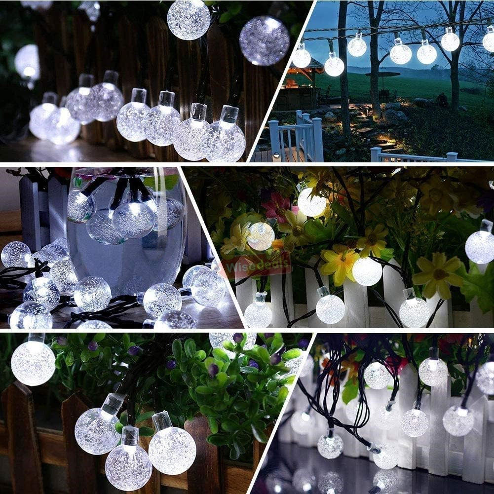 5m 20 LED Solar Bubble String Light