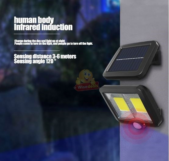 Solar Split COB Solar Motion Sensor Light with Solar Panel