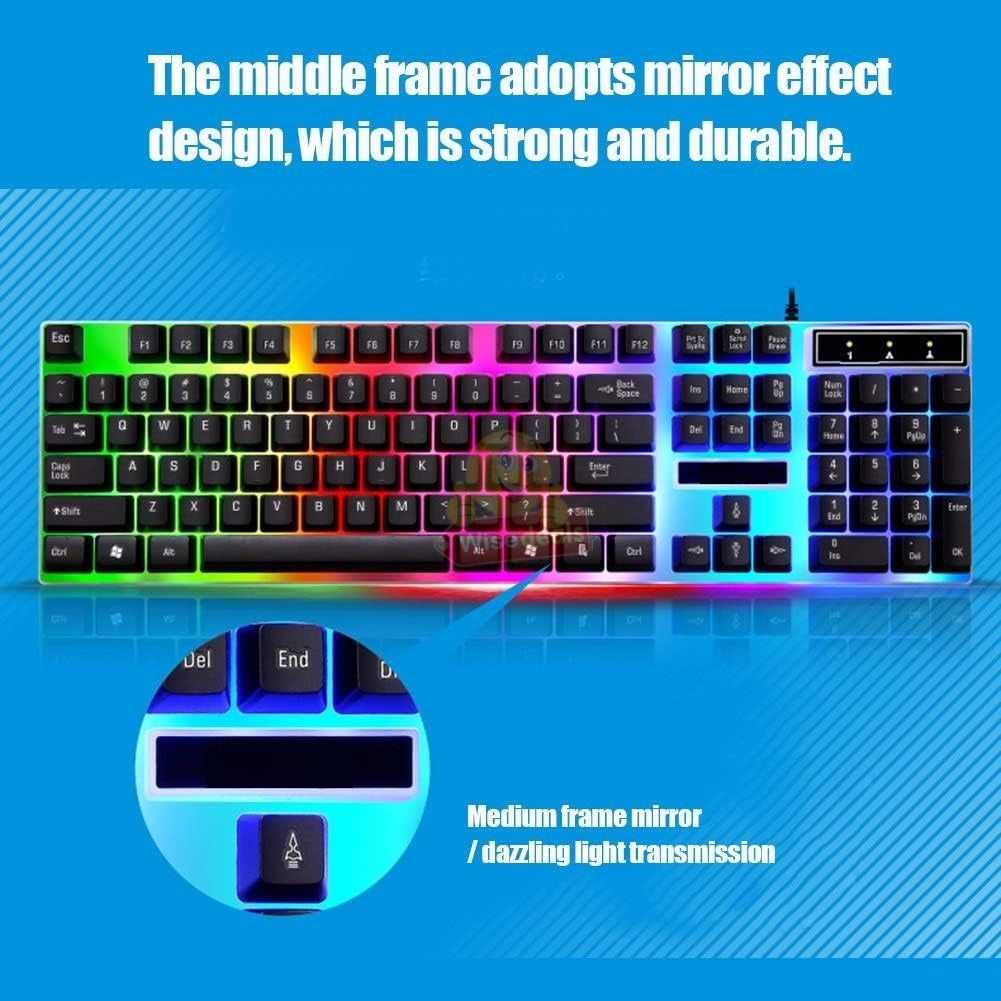 LED Gaming Keyboard and Mouse Set