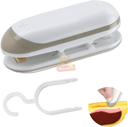 Portable Battery Operated 2 In 1 Mini Bag Heat Sealer and Cutter