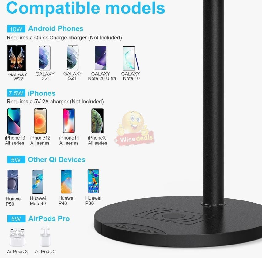 New Bee Fast Wireless Charging Headphone Stand