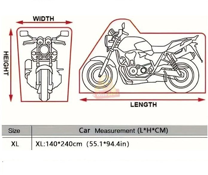 Motorcycle Cover size 140 X 240cm