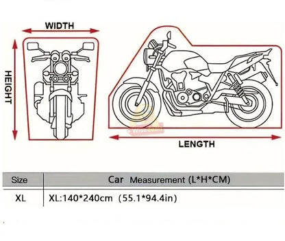 Motorcycle Cover size 140 X 240cm