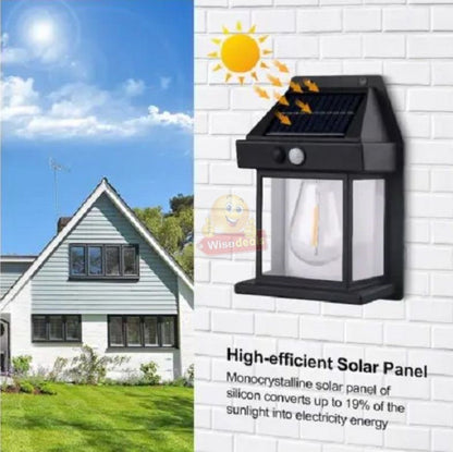Waterproof Outdoor Infrared Solar Sensor Wall Light