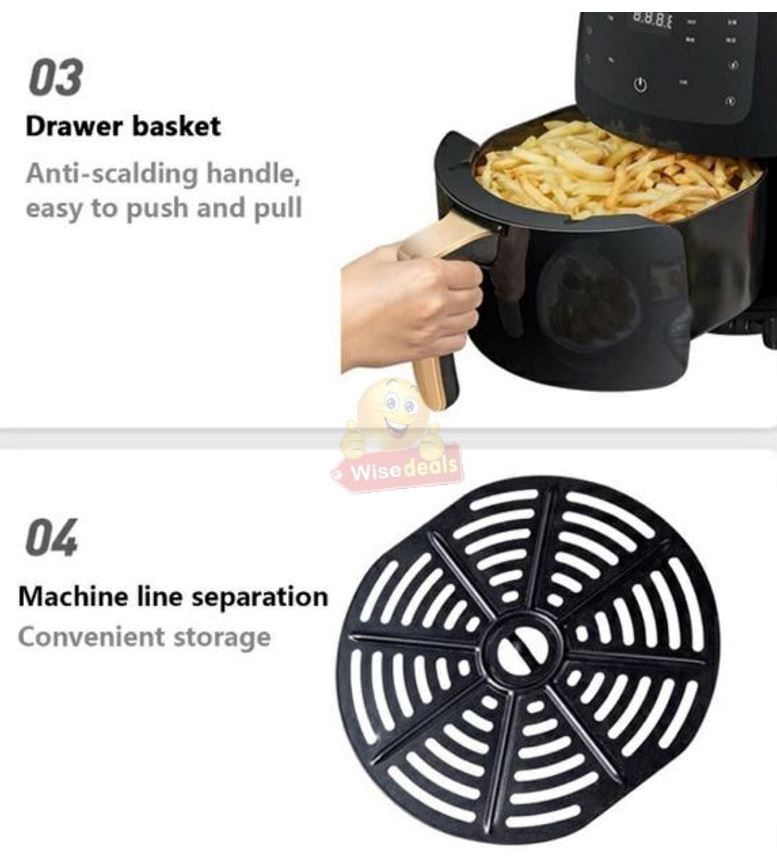 6L LED Digital Display Air Fryer