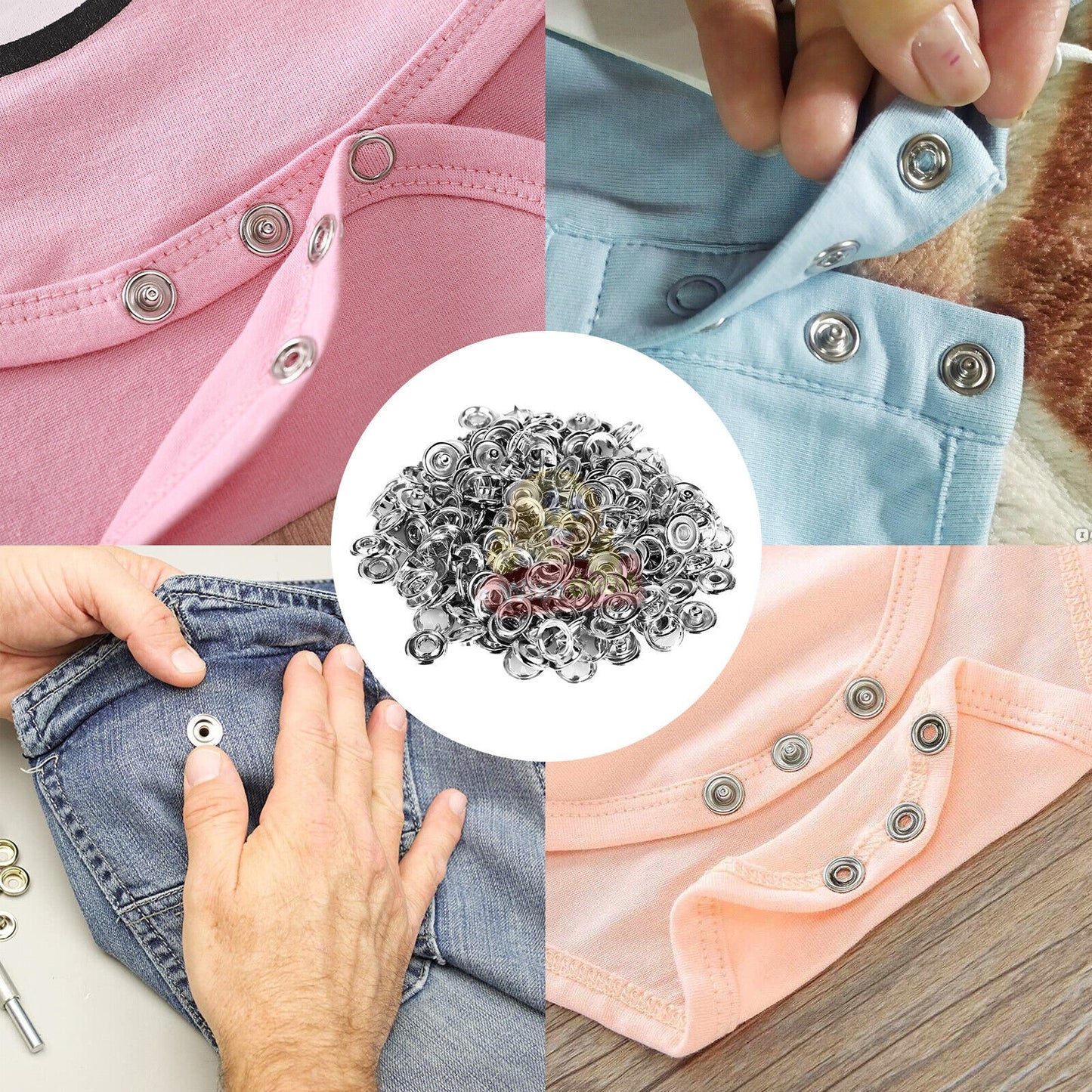 50 Piece Snap Button Kit