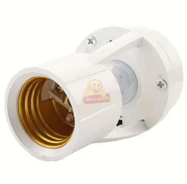 360 Degrees PIR Motion Sensor LED Lamp Socket Base E27 Adjustable