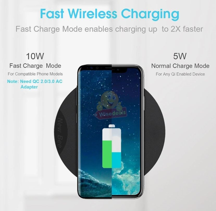 New Bee Fast Wireless Charging Headphone Stand