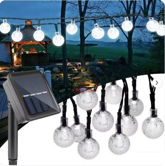 5m 20 LED Solar Bubble String Light
