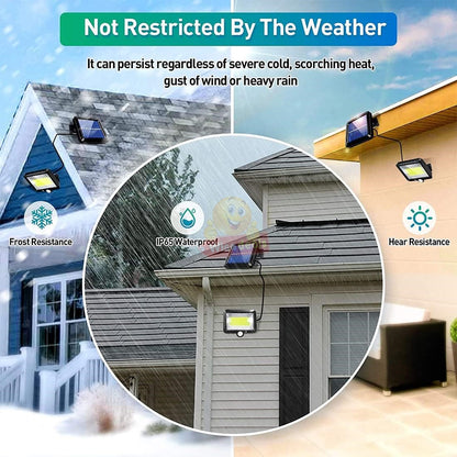 Solar Powered Sensor COB Flood Light