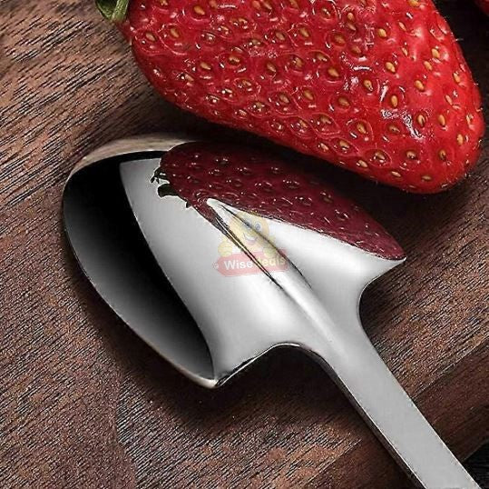4PC Stainless Steel Shovel Shape Dessert Spoon Set