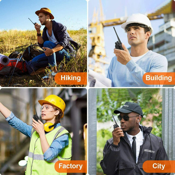 2 X Handheld Walkie Talkie Hand Radio Set with 16 Channels – 3-5 km talking range
