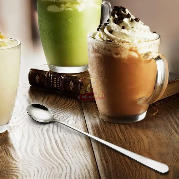 4 Piece Set Premium Stainless Steel Long Handle Teaspoons