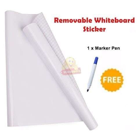 Whiteboard Wall Sticker 2000mm X 600mm