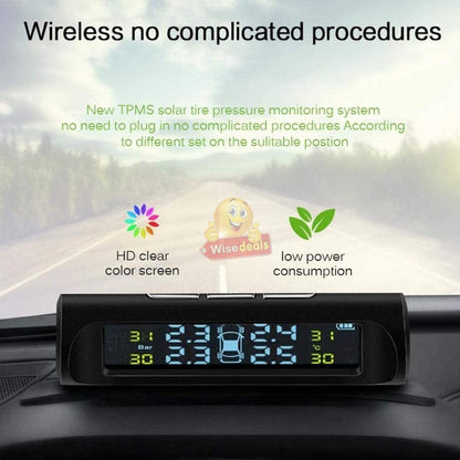 SOLAR and USB Charging Tyre Pressure Monitoring System