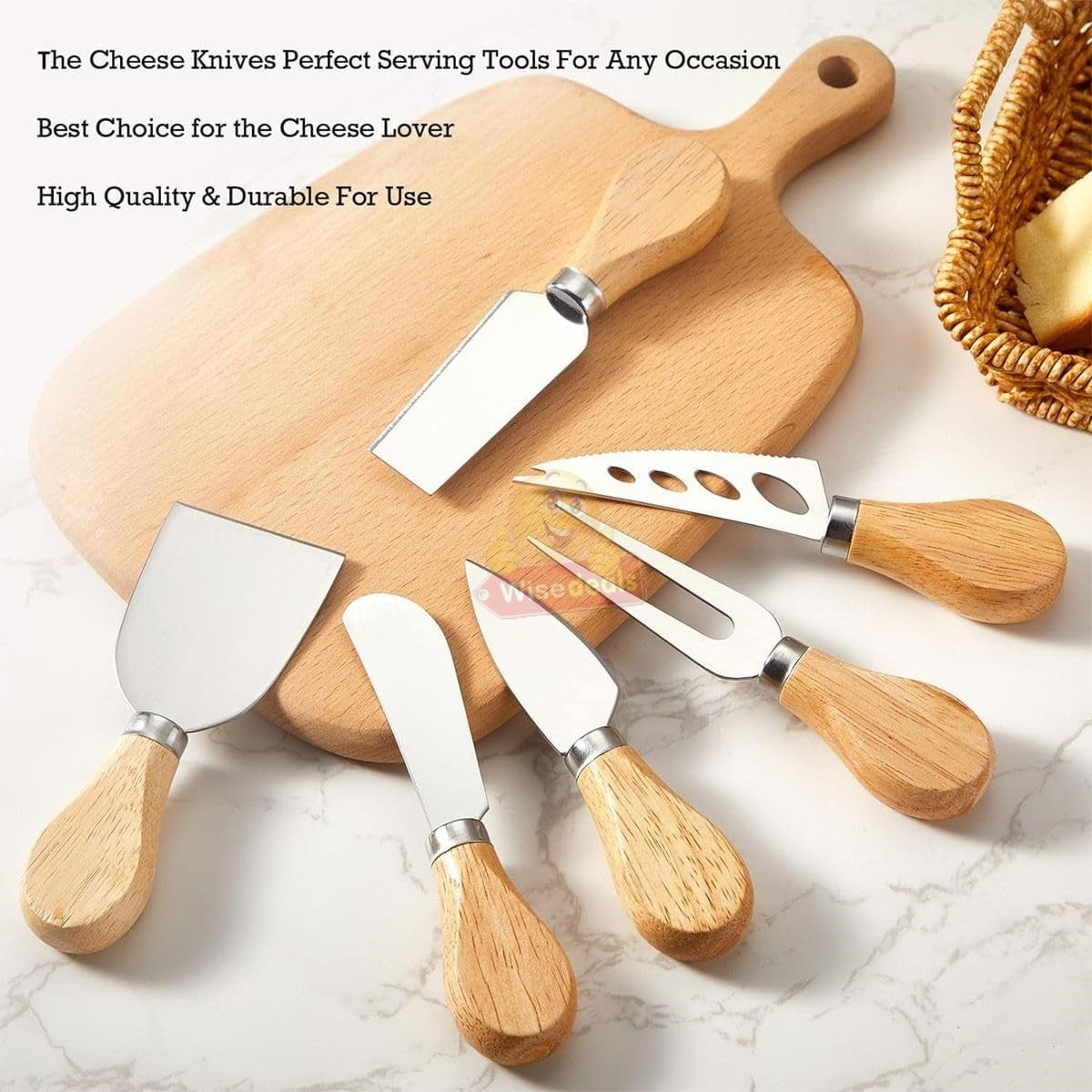 6 Piece Stainless Steel Cheese Set