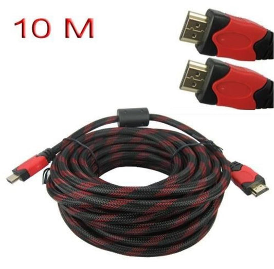 10m Braided HDMI to HDMI Cable