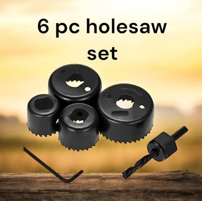 6 Piece Hole Saw Set