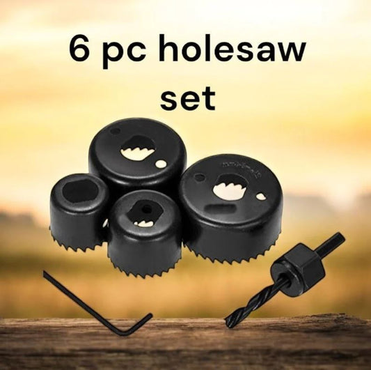 6 Piece Hole Saw Set