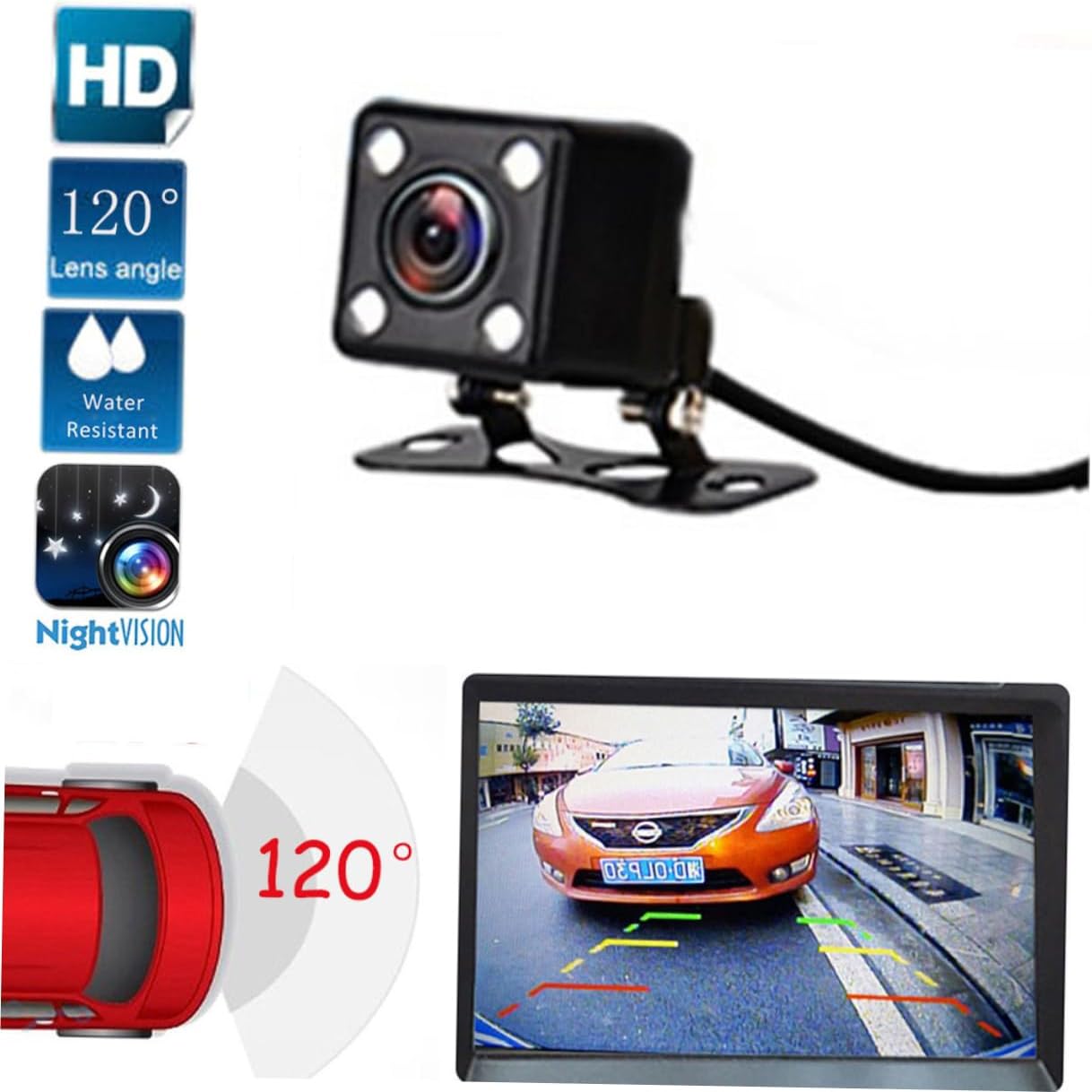 HD LED Car Rearview Camera