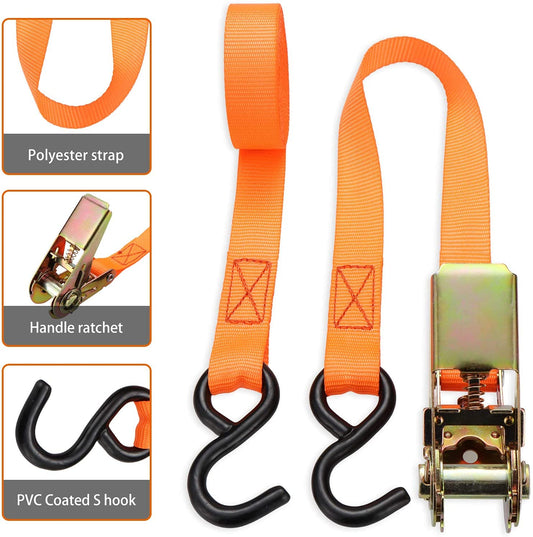 2 Piece 15’ Ratchet Tie Down Set