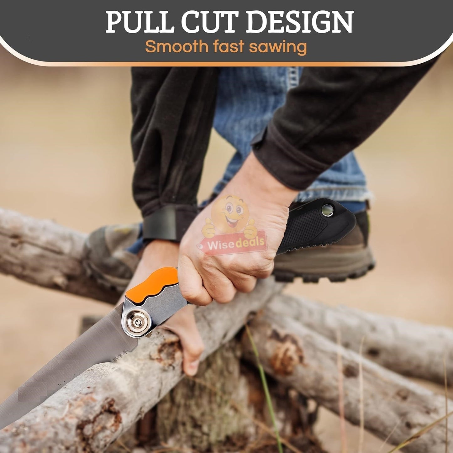 Folding Saw with Triple-cut Razor Teeth