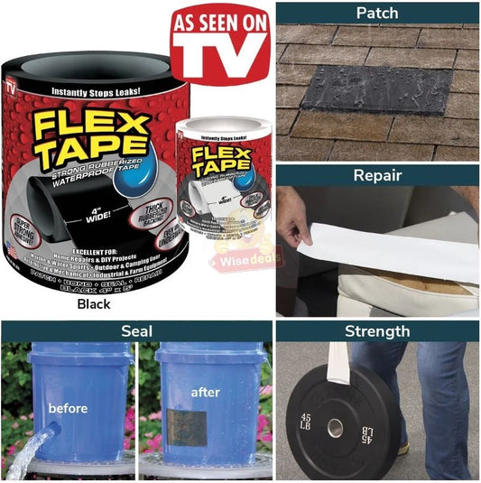 FLEX TAPE™ seals out water, air, and moisture!