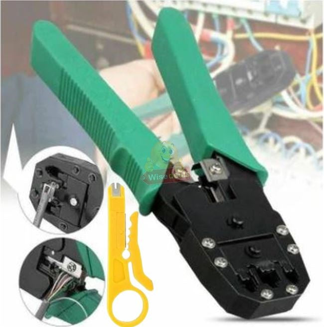 3 In 1 Modular Cable Crimping Tool for RJ45 RJ11 W/ Cable Cutter