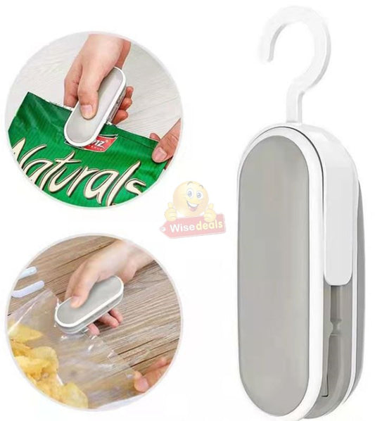 Portable Battery Operated 2 In 1 Mini Bag Heat Sealer and Cutter