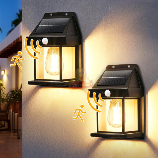 Waterproof Outdoor Infrared Solar Sensor Wall Light