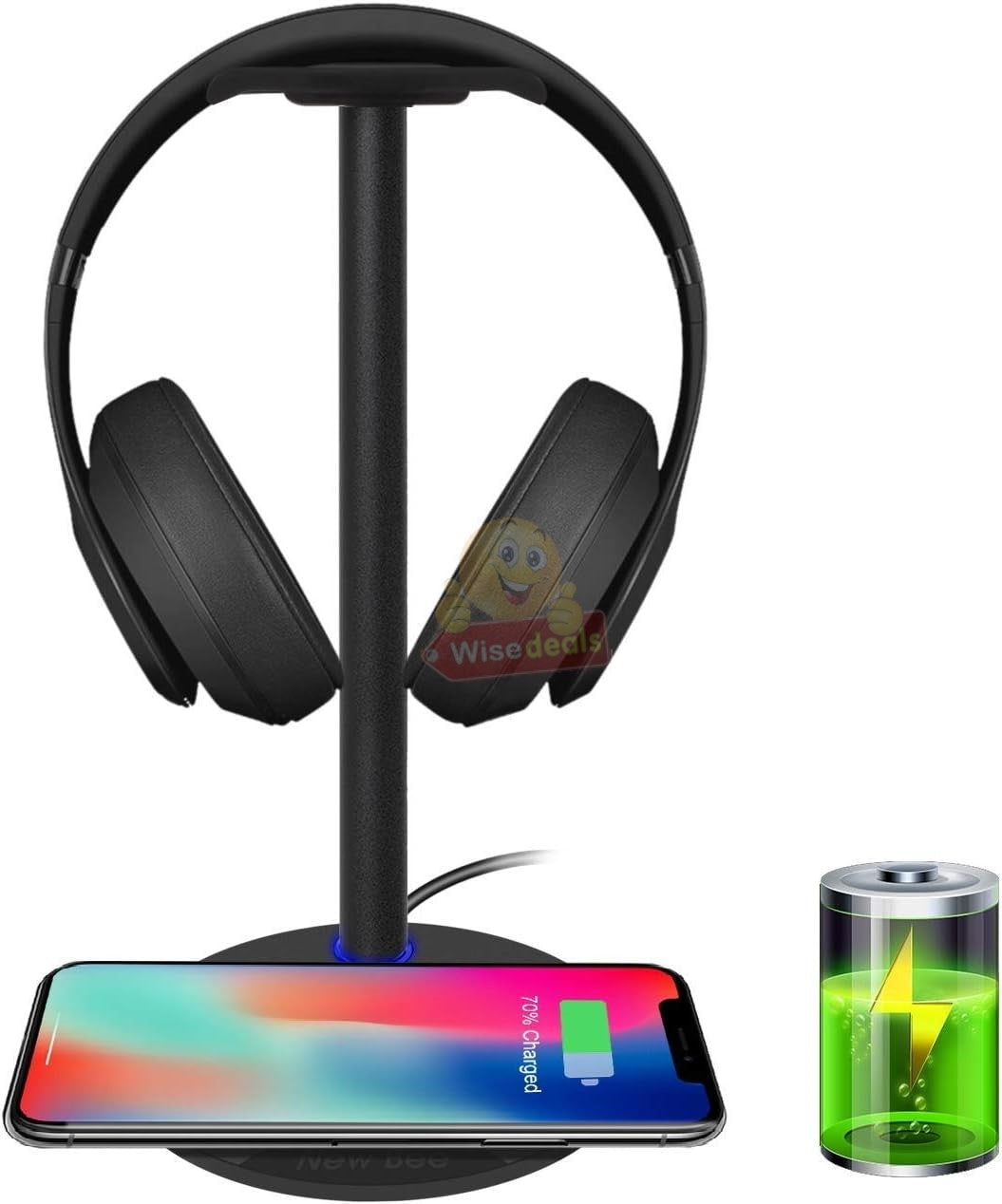 New Bee Fast Wireless Charging Headphone Stand