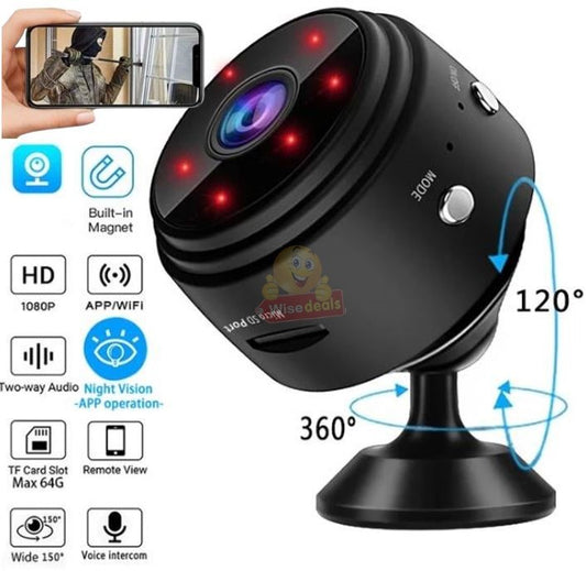 Mini HD Magnetic WIFI Indoor IP Web Monitor Camera