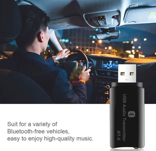 Bluetooth USB Wireless Audio Receiver with AUX Cable