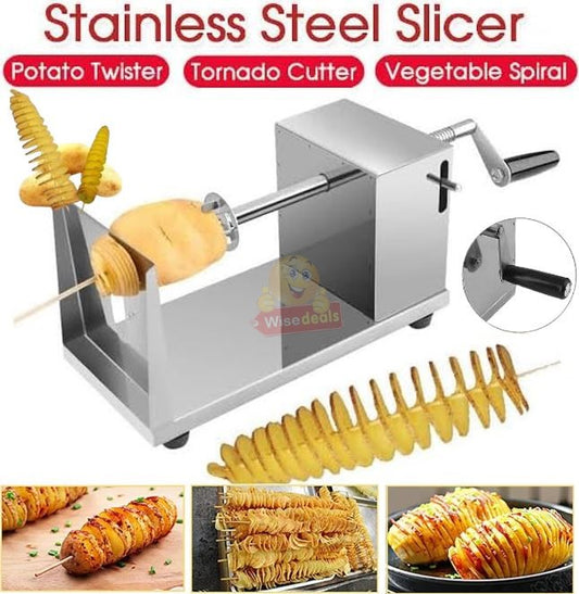 Stainless Steel potato and veggie slicer tornado