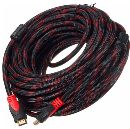 15m Braided HDMI to HDMI Cable