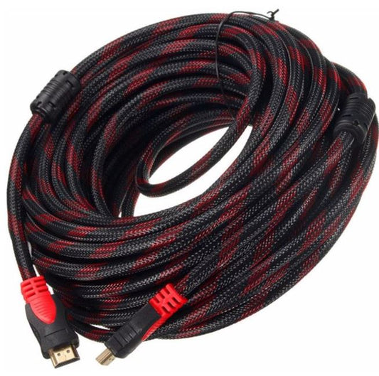 15m Braided HDMI to HDMI Cable