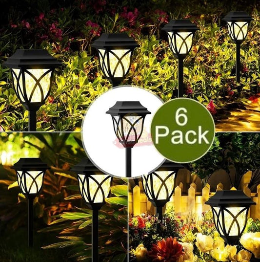 6 PACK Super Bright Solar Portable Light, Battery 2500mAh, 80 Bright SMD Tube LED