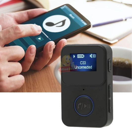 Portable Wireless Audio Player C33 - Bluetooth 5.0, MicroSD, AUX, 200mAh