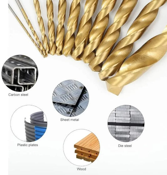 13 Piece High-speed Steel Drill Bit Set